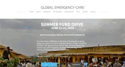 Desktop Screenshot of globalemergencycare.org