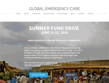 Tablet Screenshot of globalemergencycare.org